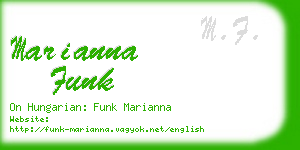 marianna funk business card